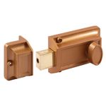 Prime-Line Products U 9956 Single Cylinder Rim Dead Latch, Brass Painted Diecast