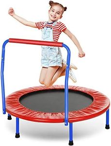 ANCHEER Mini Trampolín para Niños con asa, Pequeño Ejercicio y Gimnasio Trampolín para Bebé/Niño, Trampolines en Interiores y Exteriores