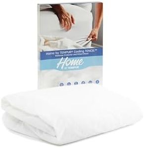 Tempur,Home BY TEMPUR® Thermoregulating Mattress Protector, Superking 180 x 200cm, 2 in 1 Mattress Protector and Fitted Sheet, Cooling Tencel, White