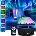 Northern Lights Projector Galaxy Projector, Star Projector Night Light with 7 Light Effects, 2 in 1 Northern Lights Ocean Wave Projector, Northern Lights Lamp Aurora Projector Lights for Bay, Kids