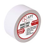 APT Double Sided Carpet Tape, Residue-Free, for Area Rugs, Rug Grippers for Hardwood Floors, Wood Safe Two Faced Rug Tape, Industrial Strength Carpet Underlayment Adhesive (2'' x 10Yds)