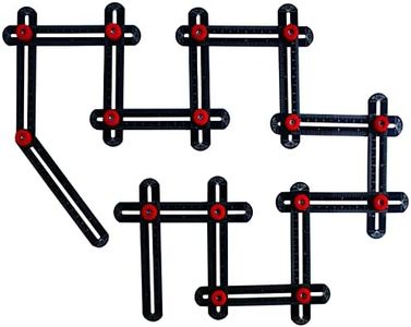 WiseWater 16 Sided Multi Angle Measuring Ruler, Universal Aluminum Alloy Angle Finder Template for Tile Measurement, Carpenters, Craftsman, DIY, Woodworking Tool