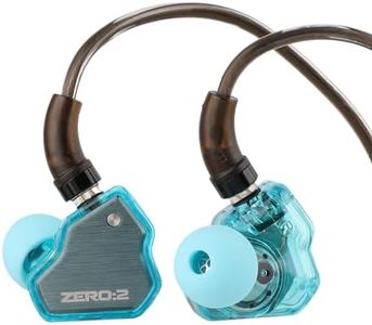 Linsoul 7Hz x Crinacle Zero:2 in Ear Monitor, Updated 10mm Dynamic Driver IEM, Wired Earbuds Earphones, Gaming Earbuds, with OFC IEM Cable for Musician (Blue, Without Mic)