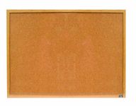 Quartet Economy Cork Bulletin Board, Oak Finish Varnished Frame, 24 X 18 Inches (3413835912)