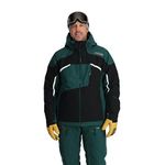 Spyder Men's Standard Leader Insulated Ski Jacket, Cypress Green