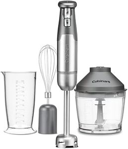 Cuisinart VersaMix Hand Blender, 800W, Stainless Steel, Variable Speed Control, 700ml Jug, 51x54.2x21.1cm, with Whisk and 4-Cup Chopper Bowl
