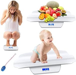 COMUSTER Digital Pet Scale,Multi-Function Baby Scale,Ideal for Tracking Babies and Adults, Cats and Dogs from Birth to Growth，Infant Scale with 3 Weighing Modes(lb/kg/oz) and Height Track(23.6inch)