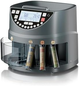Aneken Coin Counter and Sorter with TFT Display - Accurate Sorting Machine for 5 Denominations, Smooth Operation at Up to 300 Coins Per Minute, Ideal for Efficient Money Management