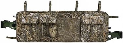 MYDAYS Double Gun Rack for UTV,Improve Style Gun Carrier Rifle Case Rear Storage Bag Roll Cage Cargo Organizer for 2 Guns(Camo1, L)