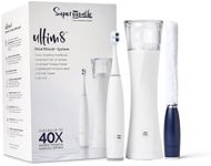 SuperMouth ULTIM8 Bundle - SmartBrush Electric Toothbrush+ SmartHub UV Sanitizer & Dryer + HubMate Microfiber Cleaning Tool - SuperBristles Clean 40X Better - Hygienic Maintenance Kit - Pearly White