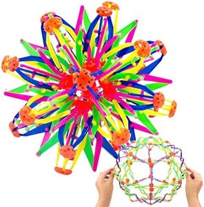 Générique Boule Magique Extensible, Balle respiratoire Extensible, Jouet de Balle rétractable, Jouets Extensibles de ver, Soulagement du Stress Jouets - Indoor & Outdoor Fun (Lumineux)