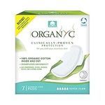 Organyc New Version of 100% Certified Organic Cotton Overnight Feminine Pads, Heaviest Flow, Super Absorbency 2.0, 7 Count