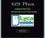 Lycamobile $29 Plan Preloaded Sim Cards Include 2 Month Service Plan