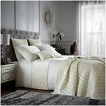 GC GAVENO CAVAILIA Luxurious Sparkle Duvet Quilt Cover Set, Supersoft Diamante Bedding Sets King Size, Cream