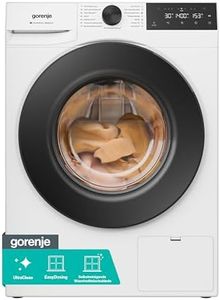 Gorenje WGAM484A Waschmaschine mit Dampffunktion /8 KG /1400 U-Min/ConnectLife /15 Programme/UltraClean/AquaStop/SteamTech/Inverter PowerDrive /30% besser als Energieeffizienzklasse A/Weiß