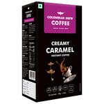 Colombian Brew Creamy Caramel Instant Coffee Powder, No Sugar Vegan, 50g (Hot & Cold Coffee)