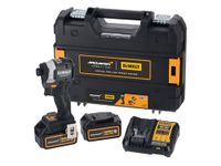DeWalt DCF85MP2T McLaren F1 18V XR 1/4in Cordless Brushless Impact Driver with 2 x 5AH Batteries, Charger & Case