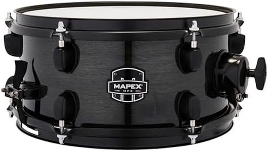 Mapex MPX Maple/Poplar Snare Drum - 6 x 13-inch - Black with Black Hardware