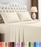Utopia Bedding King Sheets - 4 Piece Bedding - Brushed Microfiber - Shrinkage and Fade Resistant - Easy Care (King, Ivory)