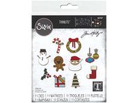 Sizzix Thinlits Die Set 11PK Christmas Minis by Tim Holtz, 665567