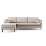 Palo Sofa |Right Sectional (8.25 feet Length) | Removable Fabrics,Ivory