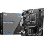 MSI PRO H610M-E Motherboard, Micro-ATX - Supports 14th/13th/12th Gen Intel Core Processors, LGA 1700 - DDR5 Memory Boost 5600MHz/MAX, PCIe 4.0 x16 Slot, M.2 Gen3 Slot