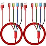 Multi Charging Cable 3.5A [2Pack 6F