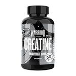 Warrior Creatine Monohydrate Tablets – 3000mg Per Serving – 180 Capsules – Supplement for Performance – Supports Muscle Growth – Unflavoured – Suitable for Men & Women – Vegan & Vegetarian Friendly