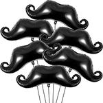 Gejoy 8 Pieces Moustache Black Ball