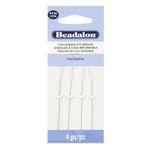 Beadalon 2.5-inch Fine Collapsible Eye Needles, Pack of 4