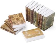 Odoria 1/12 Scale Miniature Classic Books 12Pcs Mini Book Miniatures Dollhouse Accessories Dolls House Accessory