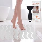 Secopad Patented Anti Slip Shower Stickers, 24PCS Adhesive Decals Safety Strips with Scraper for Bath Tub, Shower Floor, Stairs, Clear, 1.6"*14.5"