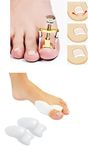 jeoga® Combo Pack of 3 pieces One Toe Nail Correction Tool With Two Pieces Toe Bunion Corrector Bunion Relief Protector Sleeves Kit Treat Pain in Hallux Valgus Tailors Big Toe Joint Hammer