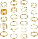 22 pcs Vintage Gold Knuckle Rings S