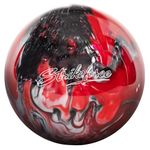 KR Strikeforce Polyester Undrilled Bowling Ball Red/Black/White 8lb