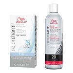 Wella ColorCharm Hair Toner & & Liquid Hair Devolper 20 Volume