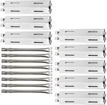 Hisencn Grill Replacement Parts for Members Mark GR2039201-MM-00, 17 inch Heat Plates, Grill Burners Replacement for Bakers and Chefs ST1017-012939 SAMS Club and Grill Chef BIG-8116, Uniflame (8 Pack)