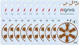 Signia Size 312 (Pack of 60) - Hearing Aid Batteries