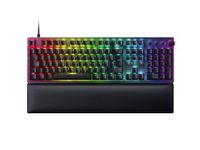 Razer Huntsman V2 (Red Switch) - Practical Latency-Free Optical Gaming Keyboard (Linear Optical Switches, Doubleshot PBT Keycaps, Wrist Rest) QWERTZ DE Layout | Black