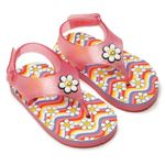 ONYC Premium Lemon Jellies Flip Flops for Baby Girls, Indoor and Outdoor Slipper for Kids with Strap (Glitter Pink, UK Footwear Size System, Toddler, Women, Age Range, Wide, 12 Months, 18 Months)