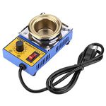 uptodateproducts 110V 150W Lead-free Solder Pot Soldering Desoldering Bath Titanium Plate 50mm Adjustable Electric Solder Bath