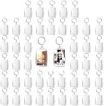 10PCS Acrylic Photo Keychaincs,Blan