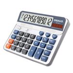 OSALO Calculator Extra Large Display Accounting Big Button 12 Digits Desktop Solar Calculator (OS-6815)