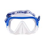 Mares Adult Keewee Mask - Silicone Dive Mask with Soft & Elastic Strap for Scuba Diving, Freediving, Snorkeling, Spearfishing, Blue White