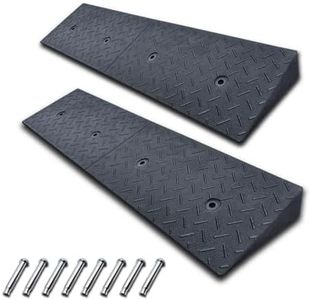 ROKENPOY 2 Pack 2'' Rise Driveway Curb for Ramps,Driveway Ramp Car Slope Ramp for Loading Dock Bike Vehicle Warehouse Sidewalk Wheelchair(39.4 x 9.8 x 2 Inch)