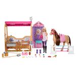 Barbie Toy Stable Playset with Doll, Horse & Accessories, 25+ Pieces with 6 Areas of Play, Inspired by Barbie Mysteries: The Great Horse Chase, JDN43