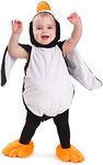 Dress Up America Penguin Costume for Babies - Onesie Dress Up Penguin Costume for Toddlers - Halloween Penguin Romper