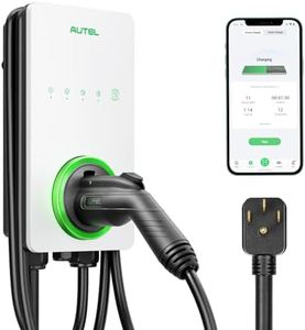 Autel Home Smart Electric Vehicle (EV) Charger up to 40Amp, 240V, Indoor/Outdoor Car Charging Station with Level 2, Wi-Fi and Bluetooth Enabled EVSE, 25-Foot Cable(White)