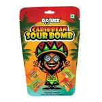 DOBIEE Caribbean Sour Bomb 170 Candies | Sour & Sweet Bomb Candy | Cola, Lemon, Watermelon & Tamarind Flavours | Zatka Candy | For Travel & Return Gifts to Family & Friends | Birthday Party Pack