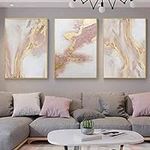 Pink Abstract Canvas Wall Art For L